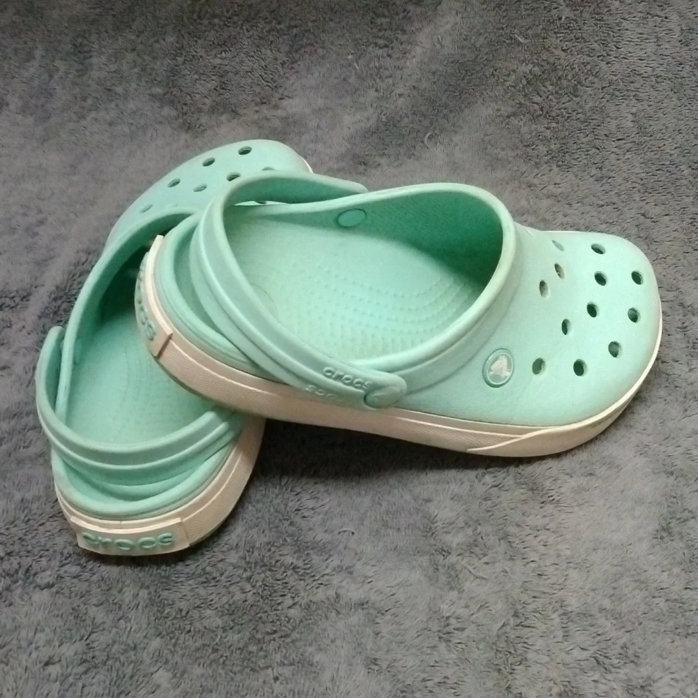 Youth CROCS in Mint Green - Size 6